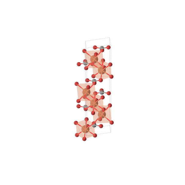 Crystal structure of C2Fe2O6 (trigonal, R-3c (No. 167))