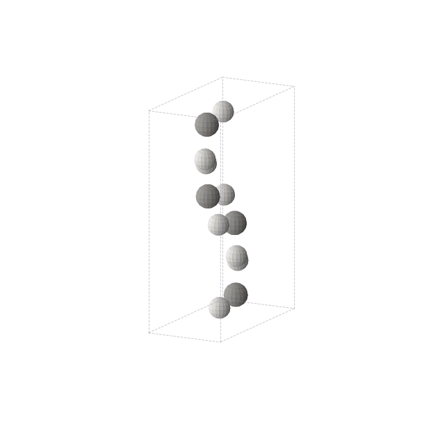 Crystal structure of H2C (orthorhombic, Pnma (No. 62))
