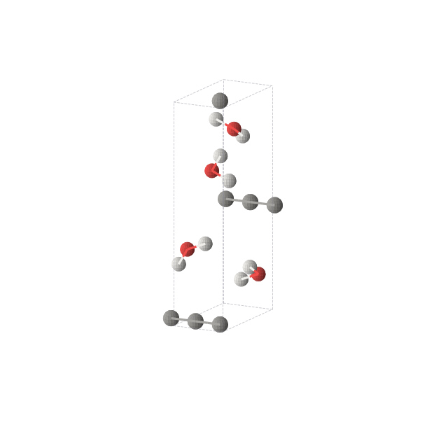 Crystal structure of CH2O (orthorhombic, P212121 (No. 19))