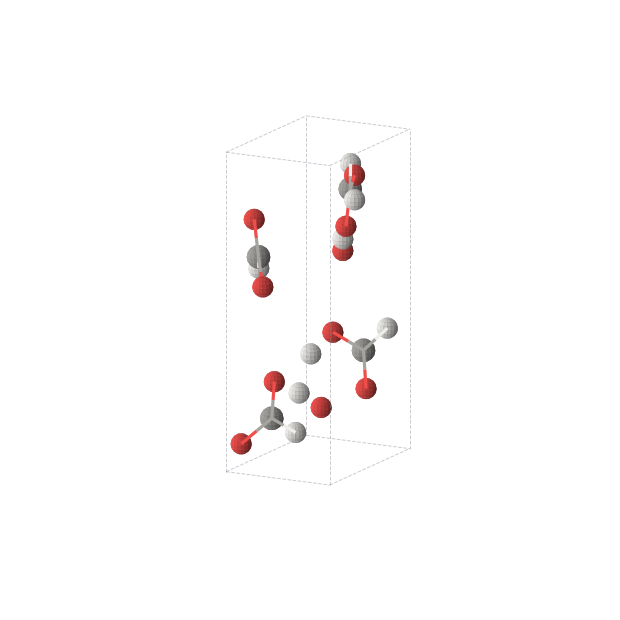 Crystal structure of H2CO2 (orthorhombic, Pna21 (No. 33))