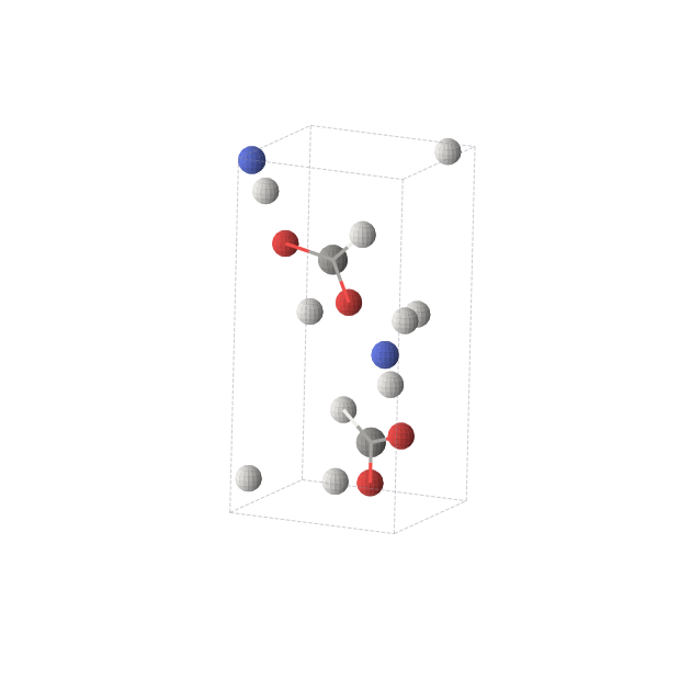 Crystal structure of H5CNO2 (monoclinic, Pc (No. 7))