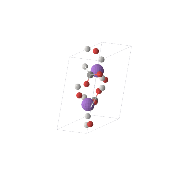 Crystal structure of NaH5CO4 (monoclinic, P21 (No. 4))