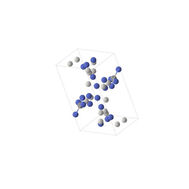 Crystal structure of C2H18N18 (triclinic, P-1 (No. 2))