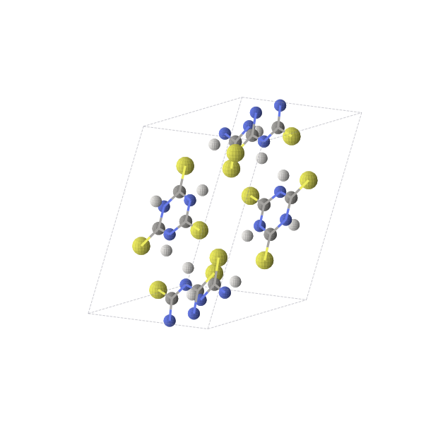 Crystal structure of HCSN (triclinic, P-1 (No. 2))