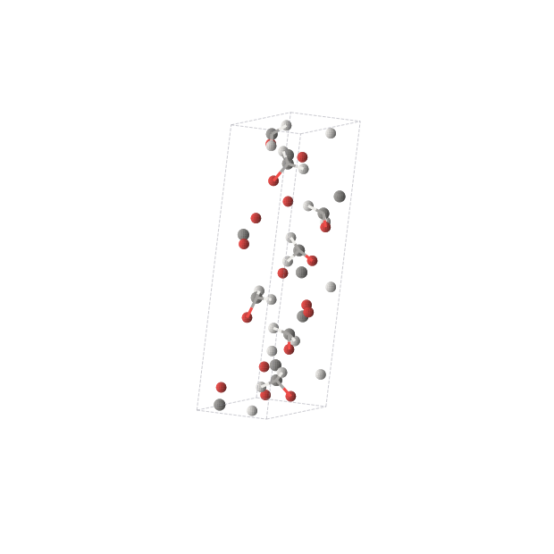 Crystal structure of HCO (triclinic, P1 (No. 1))