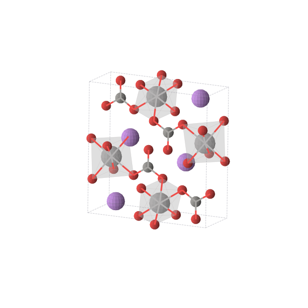 Crystal structure of LiVCO4 (monoclinic, P21/c (No. 14))