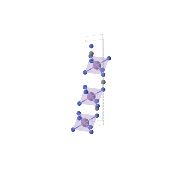 Crystal structure of MnCN2 (trigonal, R-3m (No. 166))