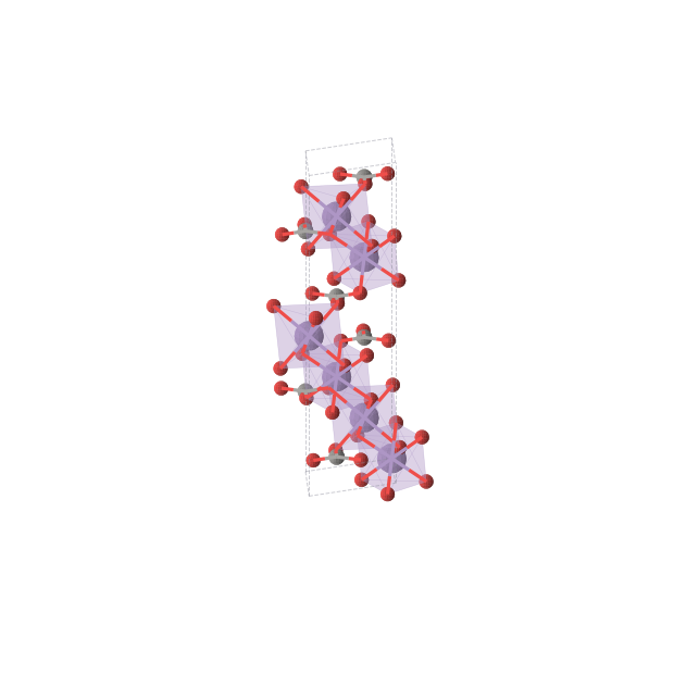 Crystal structure of MnCO3 (trigonal, R-3c (No. 167))