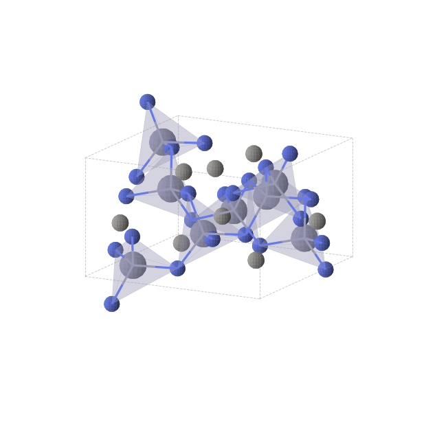 Crystal structure of ZnCN2 (tetragonal, I-42d (No. 122))