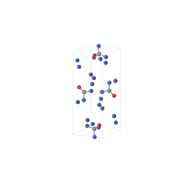 Crystal structure of C4N24O4 (orthorhombic, Pnma (No. 62))