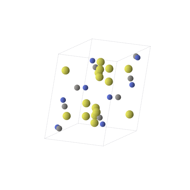 Crystal structure of C8N8S16 (monoclinic, P21/c (No. 14))