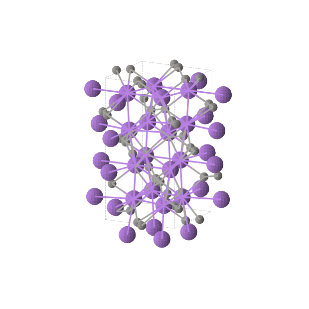 Crystal structure of C2Na2 (tetragonal, I41/acd (No. 142))