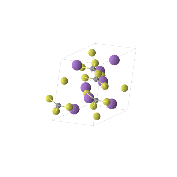 Crystal structure of C2Na4S6 (monoclinic, C2/c (No. 15))