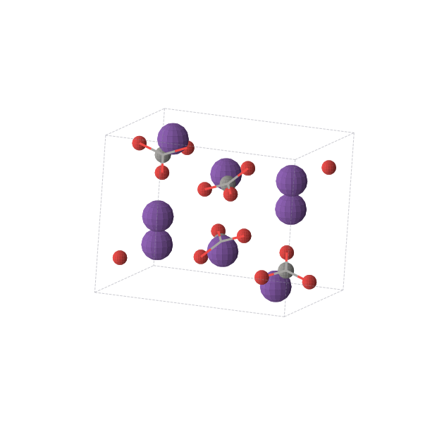 Crystal structure of Rb2CO3 (monoclinic, P21/c (No. 14))