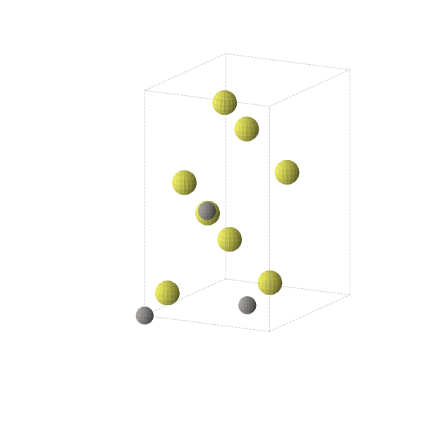 Crystal structure of CS2 (orthorhombic, Cmce (No. 64))