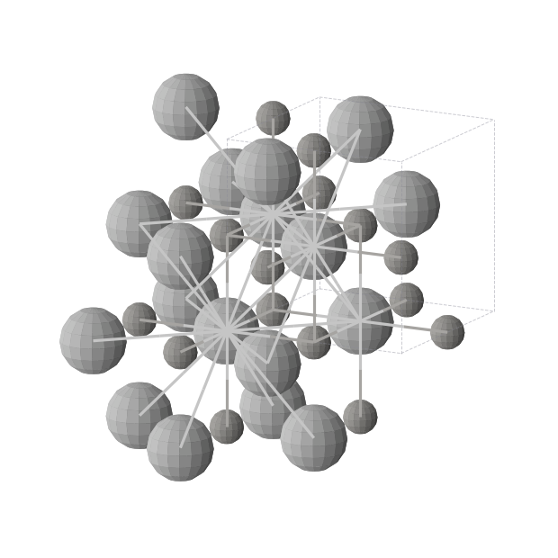 Crystal structure of TiC (cubic, Fm-3m (No. 225))