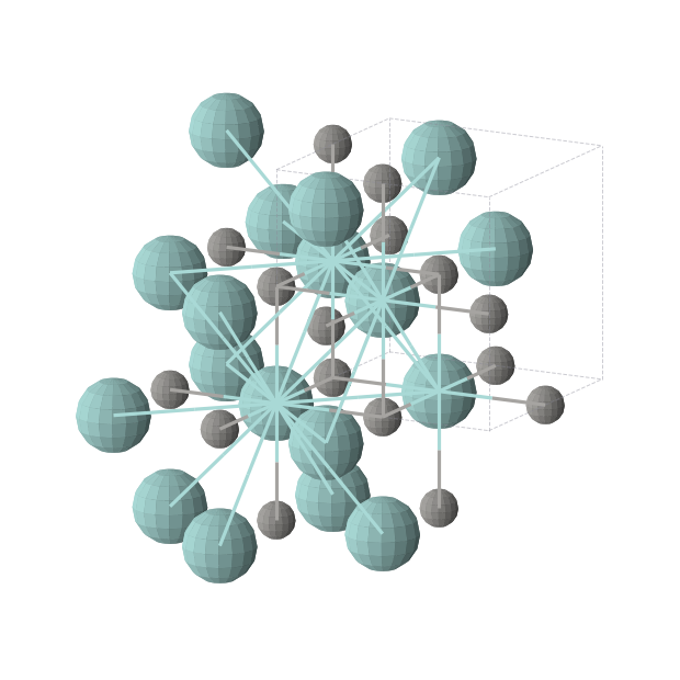 Crystal structure of C4Zr4 (cubic, Fm-3m (No. 225))