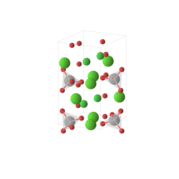 Crystal structure of Ca8Cl4O16V4 (orthorhombic, Pbcm (No. 57))