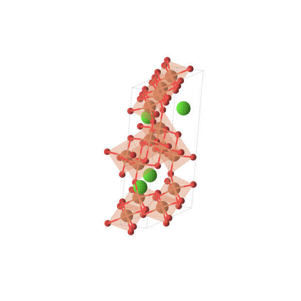 Crystal structure of Ca2Fe7O11 (monoclinic, C2/m (No. 12))