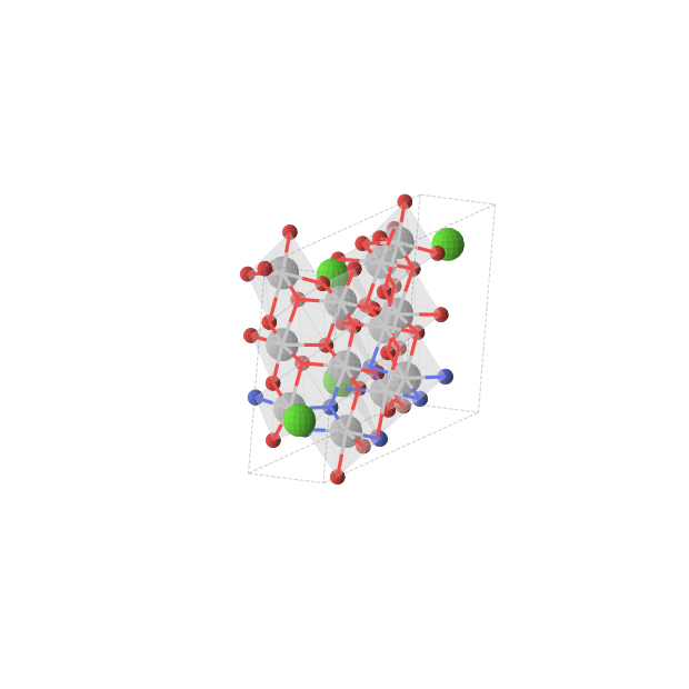 Crystal structure of Ca2Ti6N2O11 (monoclinic, Cm (No. 8))