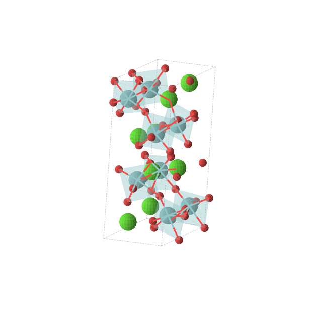 Crystal structure of Ca2Nb2O7 (monoclinic, P21 (No. 4))