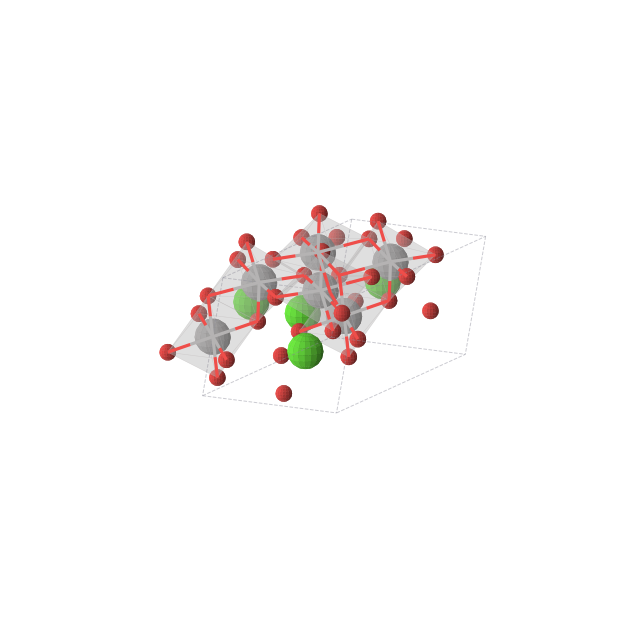 Crystal structure of Ca2V3O8 (monoclinic, C2/m (No. 12))
