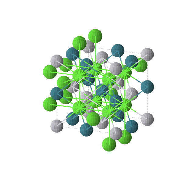 Crystal structure of Ca2PdPt (cubic, Fm-3m (No. 225))