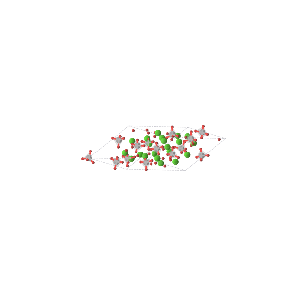Crystal structure of Ca3V2O8 (trigonal, R3 (No. 146))
