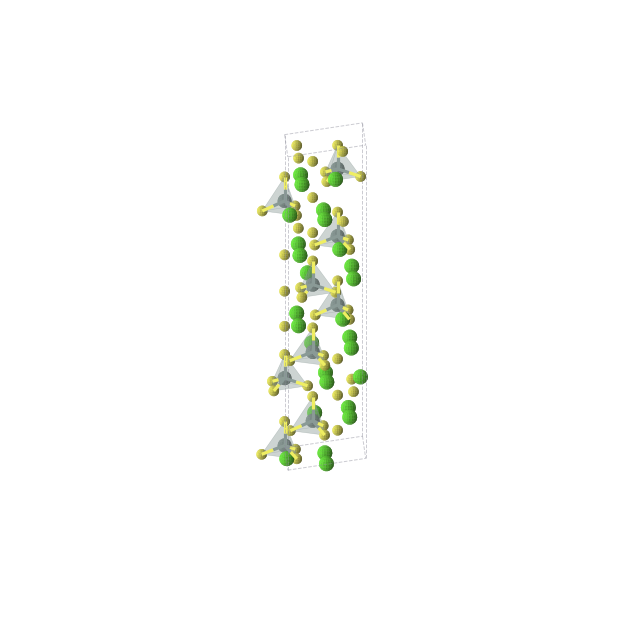 Crystal structure of Ca3SnS5 (trigonal, R3m (No. 160))