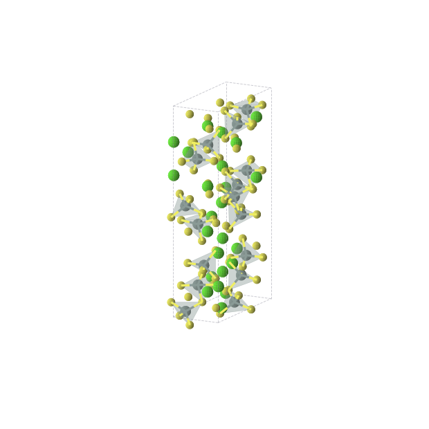 Crystal structure of Ca3Sn2S7 (orthorhombic, Ima2 (No. 46))