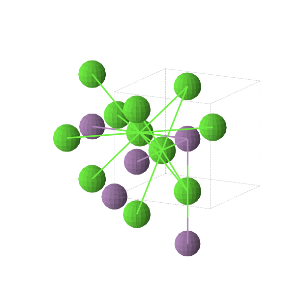 Crystal structure of Ca3Sb2 (cubic, Pm-3m (No. 221))