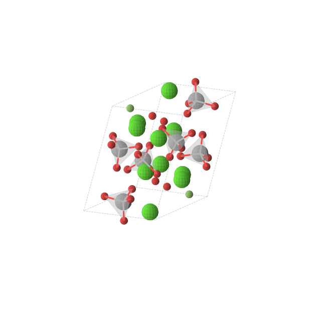 Crystal structure of Ca10F2O24V6 (triclinic, P-1 (No. 2))