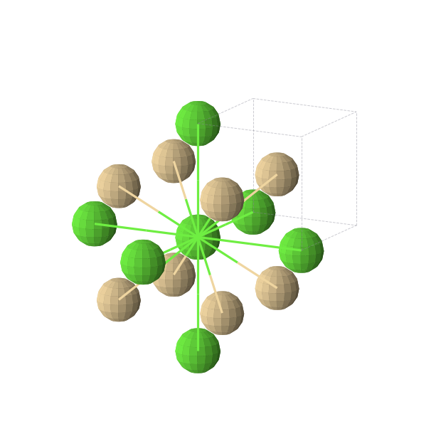 Crystal structure of CaCd (cubic, Pm-3m (No. 221))
