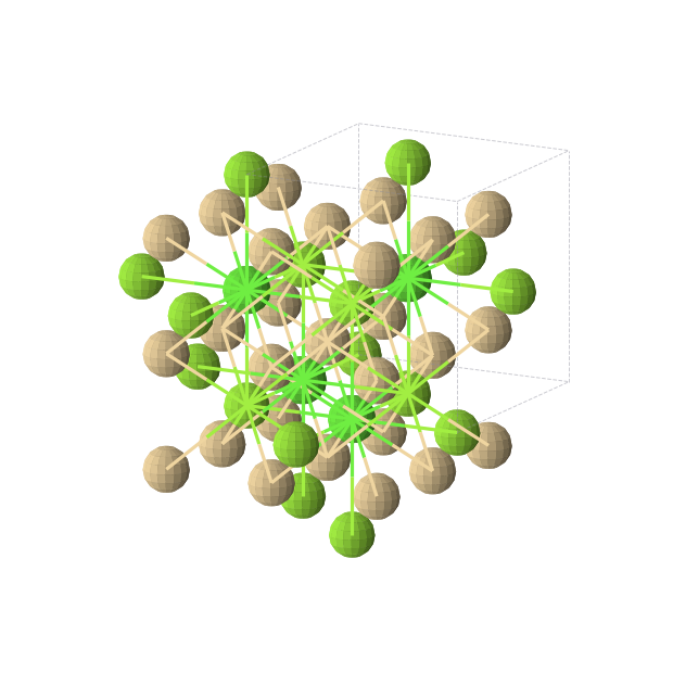 Crystal structure of CaMgCd2 (cubic, Fm-3m (No. 225))