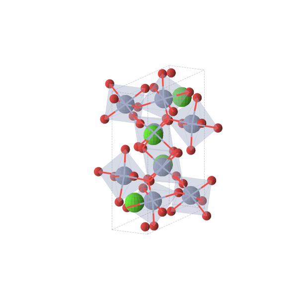Crystal structure of CaCr2O4 (orthorhombic, Pnma (No. 62))