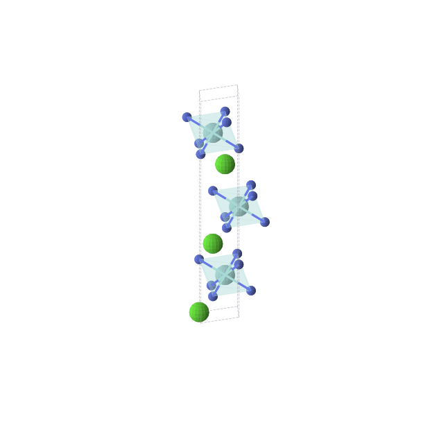 Crystal structure of CaZrN2 (trigonal, R-3m (No. 166))