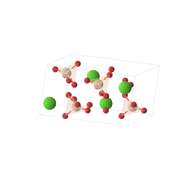 Crystal structure of Ca2O10Si2 (monoclinic, C2/c (No. 15))