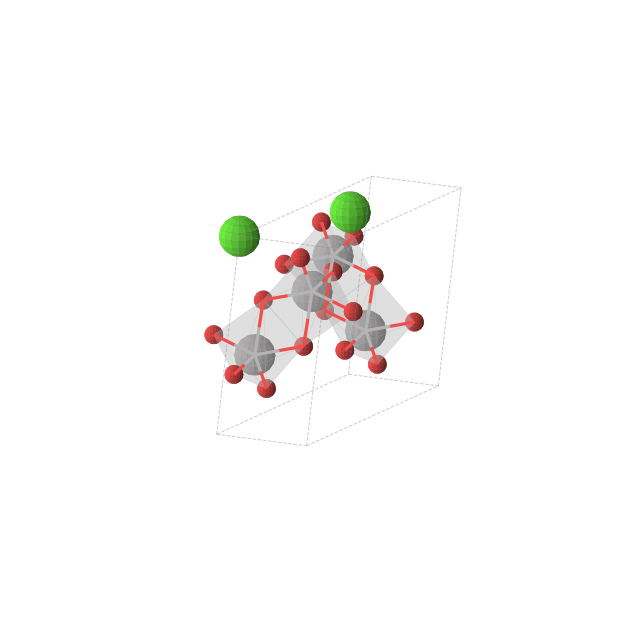 Crystal structure of CaV2O6 (monoclinic, C2/m (No. 12))