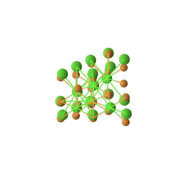 Crystal structure of CaP (hexagonal, P-62m (No. 189))