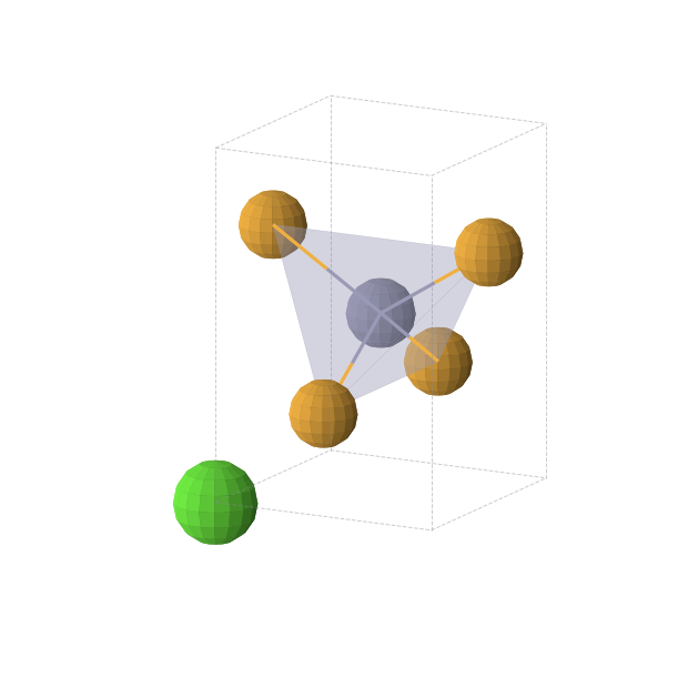 Crystal structure of Ca1Se2Zn1 (tetragonal, P-4m2 (No. 115))