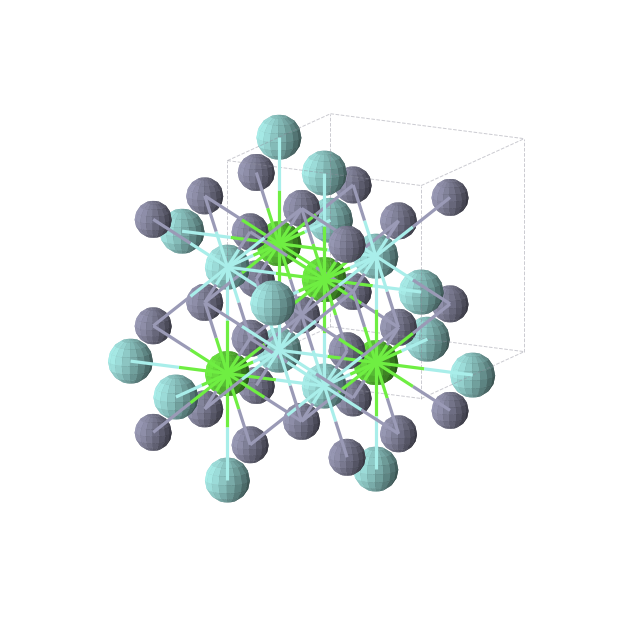 Crystal structure of CaYZn2 (cubic, Fm-3m (No. 225))
