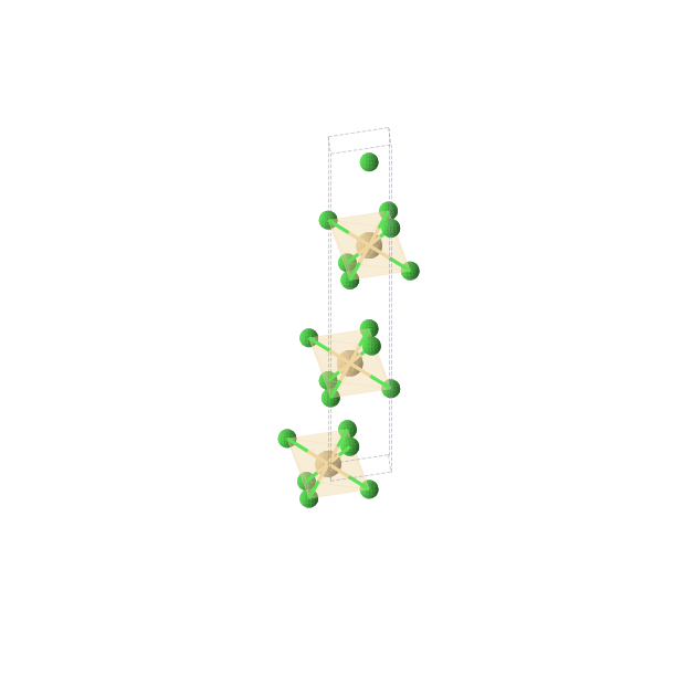 Crystal structure of CdCl2 (trigonal, R-3m (No. 166))