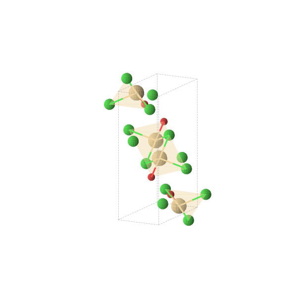Crystal structure of CdCl2O (orthorhombic, Pnma (No. 62))