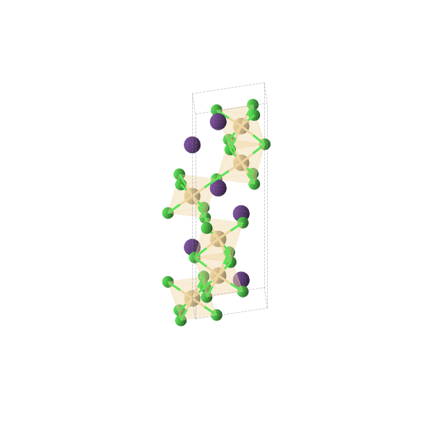 Crystal structure of Cd6Cl18Cs6 (hexagonal, P63/mmc (No. 194))