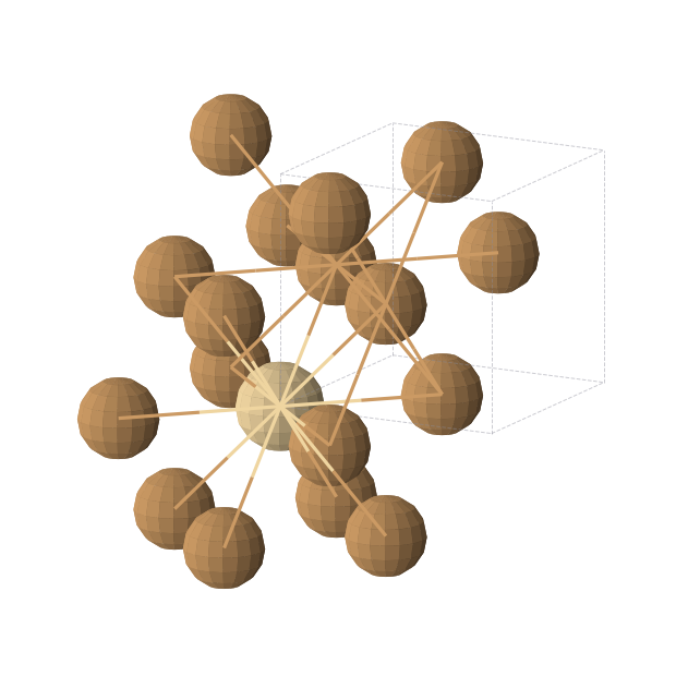 Crystal structure of CdCu3 (cubic, Pm-3m (No. 221))