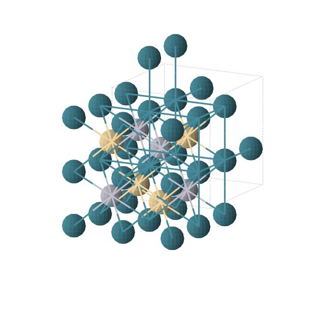 Crystal structure of Cd1Hg1Pd2 (cubic, Fm-3m (No. 225))