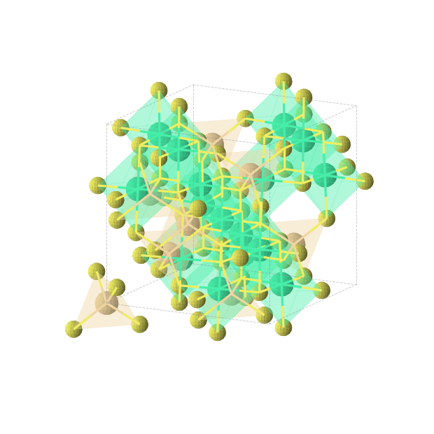 Crystal structure of Cd2Ho4S8 (cubic, Fd-3m (No. 227))