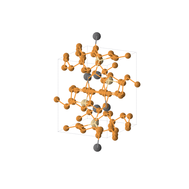 Crystal structure of Cd4P56Pb4 (orthorhombic, Pnma (No. 62))