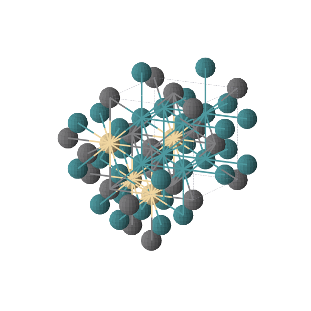 Crystal structure of Cd1Pb1Rh2 (cubic, Fm-3m (No. 225))