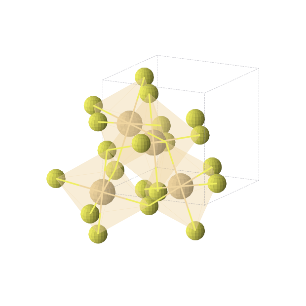 Crystal structure of CdS2 (cubic, Pa-3 (No. 205))